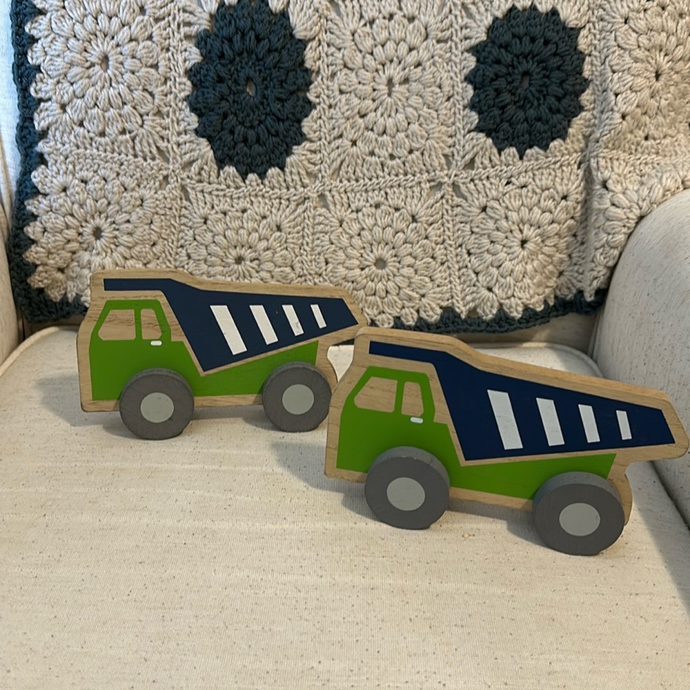 Hobby Lobby wooden trucks decor